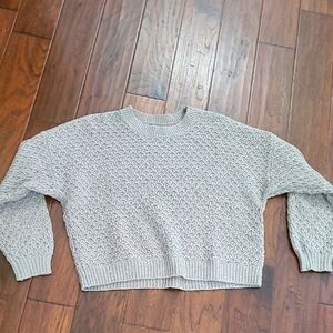 Hollister Taupe Textured Knit Sweater size XL